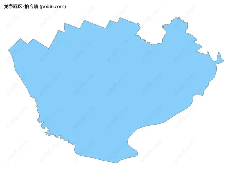 柏合镇边界地图