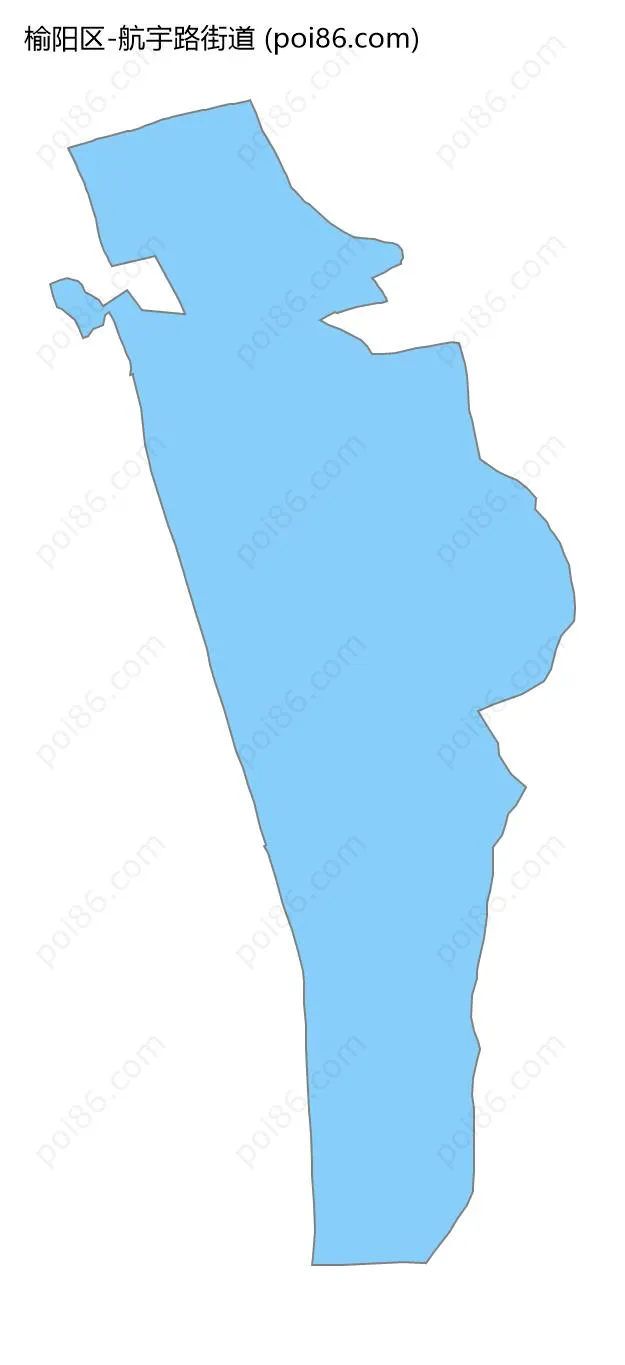 航宇路街道边界地图
