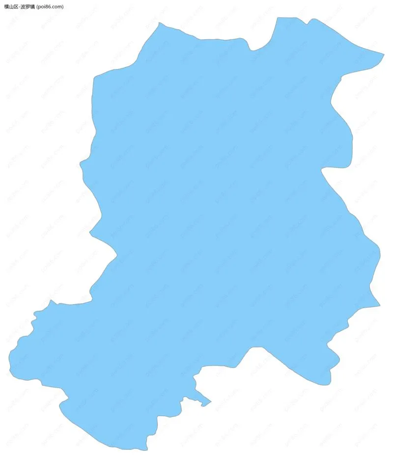 波罗镇边界地图