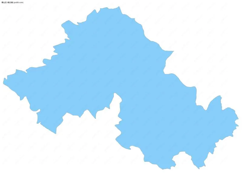 韩岔镇边界地图