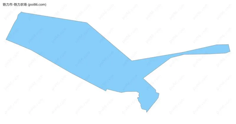 铁力农场边界地图