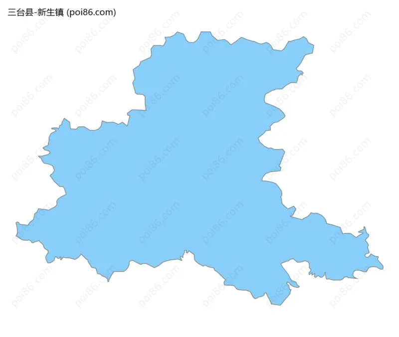 新生镇边界地图