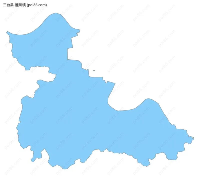 潼川镇边界地图