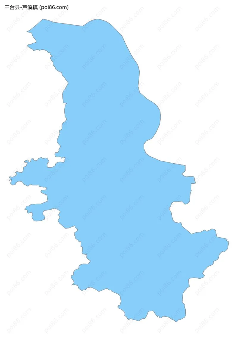 芦溪镇边界地图