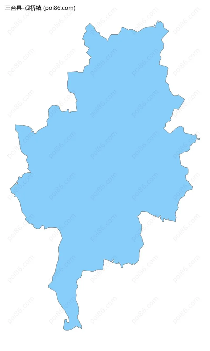 观桥镇边界地图