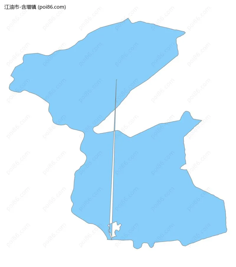 含增镇边界地图