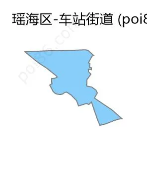 车站街道边界地图