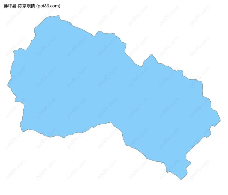 陈家坝镇边界地图