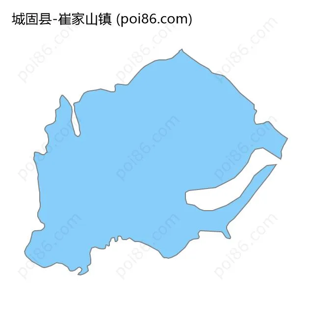 崔家山镇边界地图