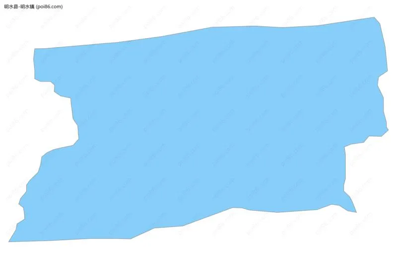 明水镇边界地图
