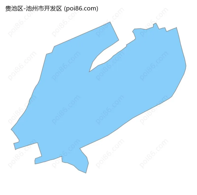 池州市开发区边界地图