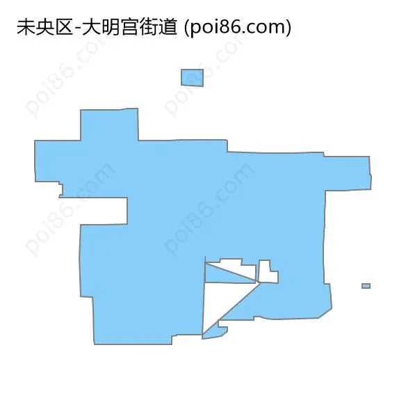 大明宫街道边界地图