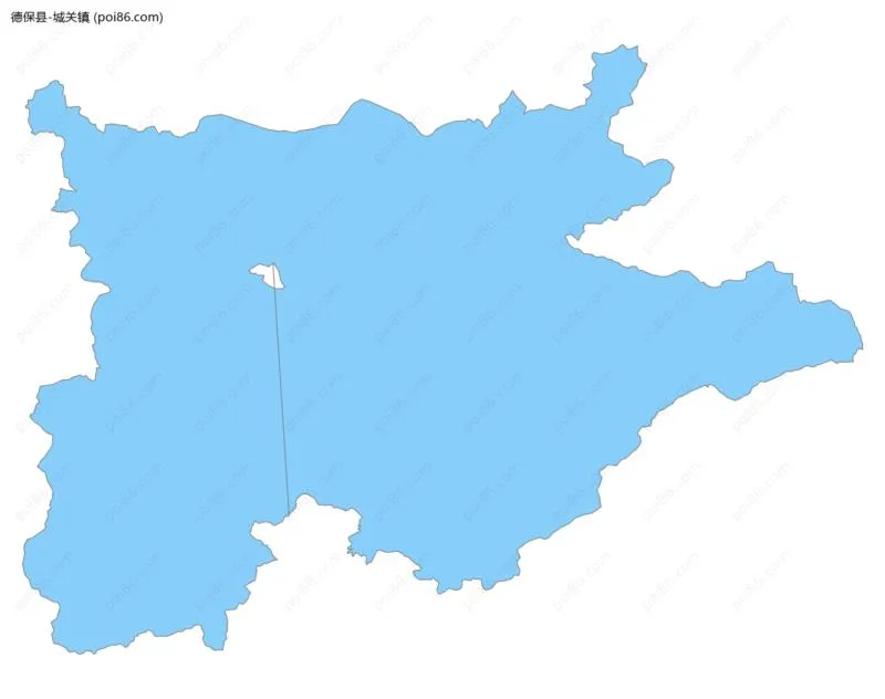 城关镇边界地图