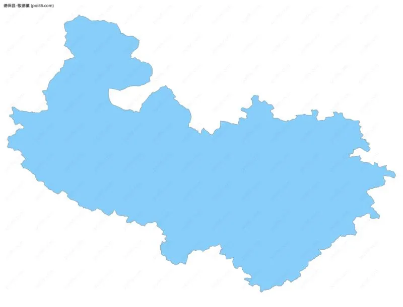 敬德镇边界地图