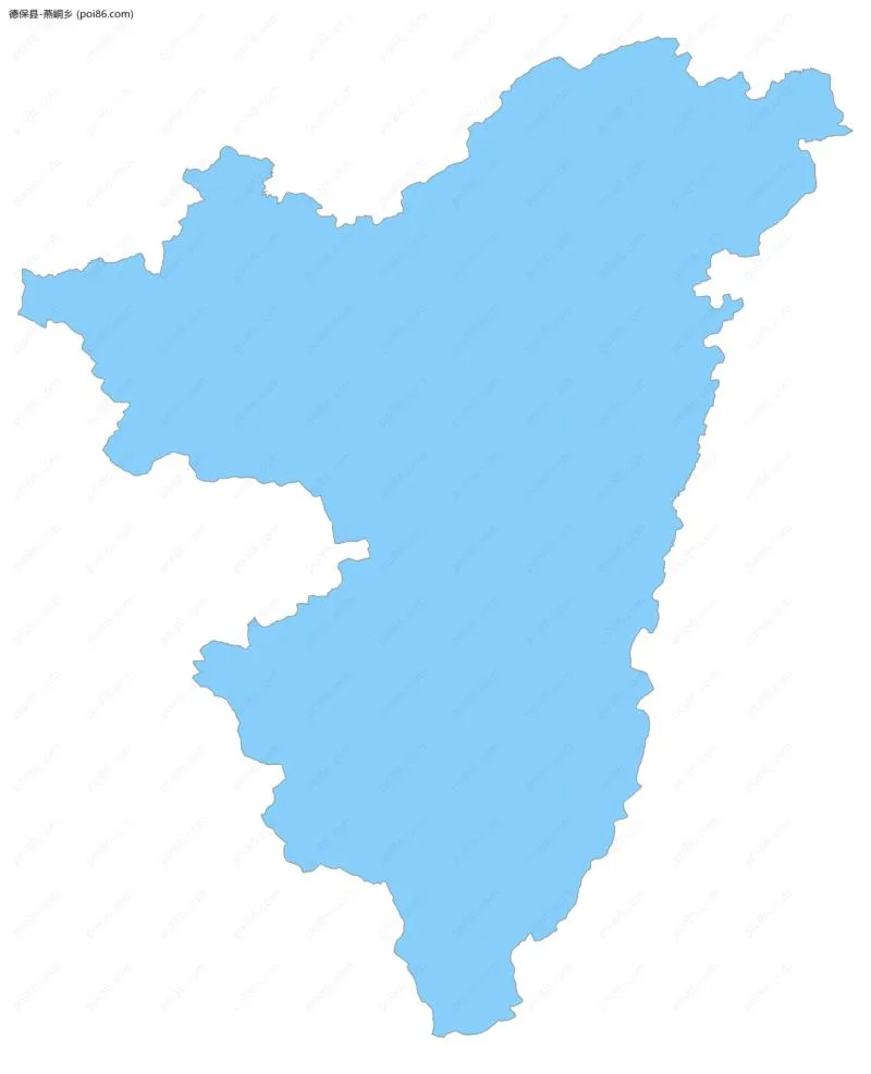 燕峒乡边界地图