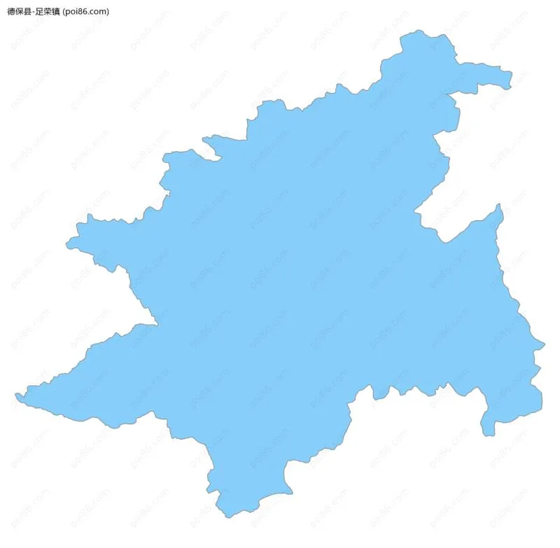 足荣镇边界地图