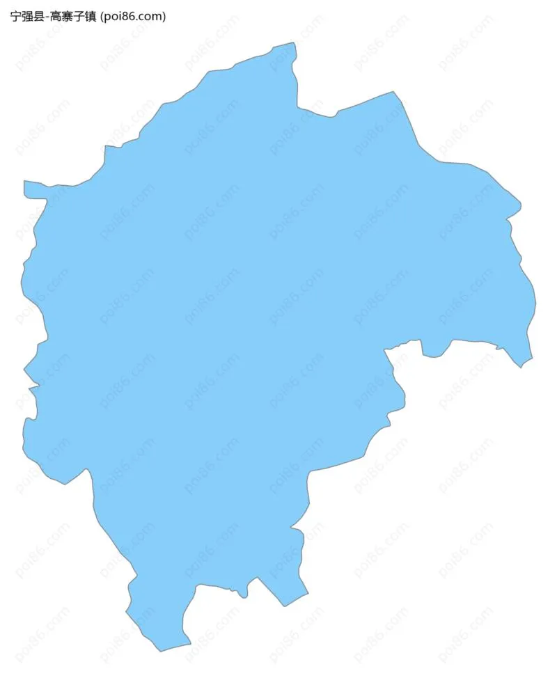 高寨子镇边界地图