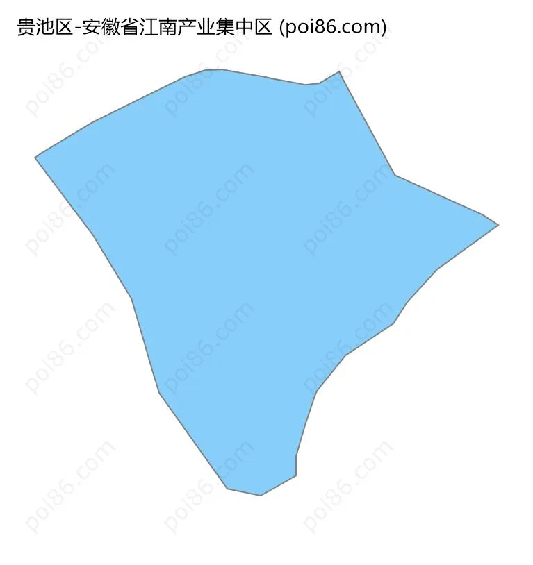 安徽省江南产业集中区边界地图