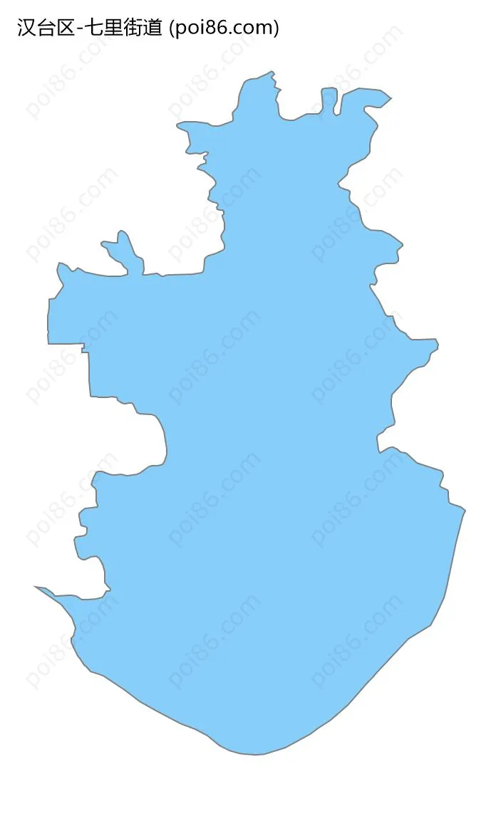 七里街道边界地图