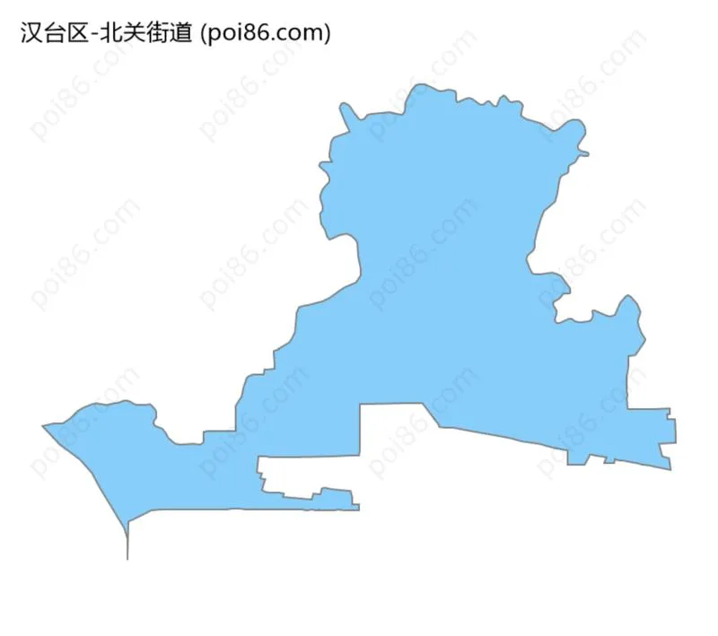 北关街道边界地图