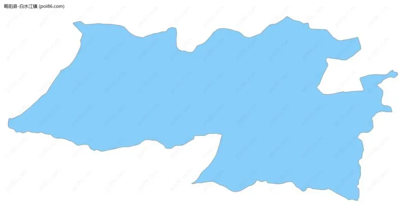 白水江镇边界地图