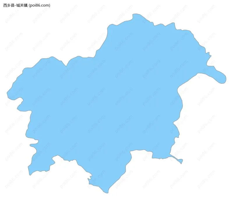 城关镇边界地图