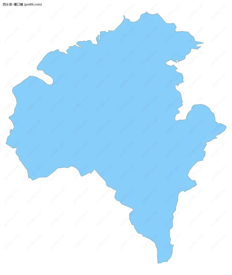 堰口镇边界地图