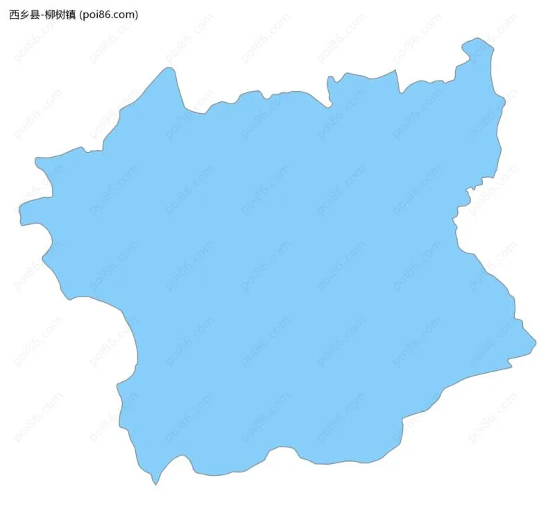 柳树镇边界地图