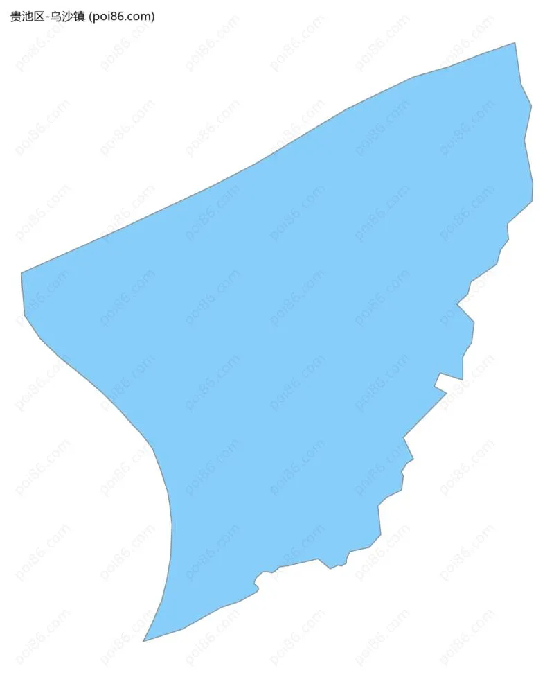乌沙镇边界地图