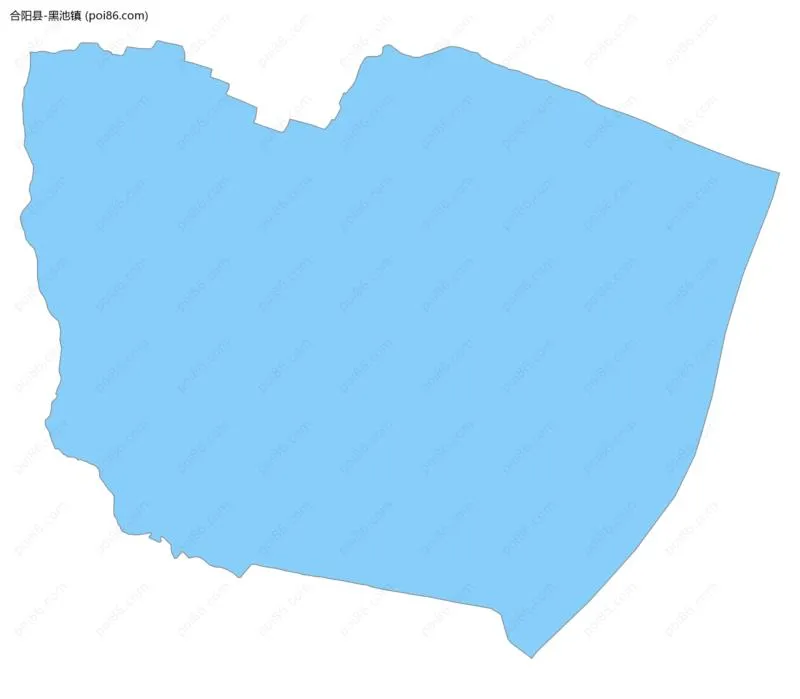 黑池镇边界地图