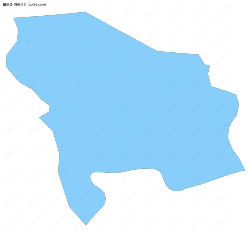 薄荷台乡边界地图