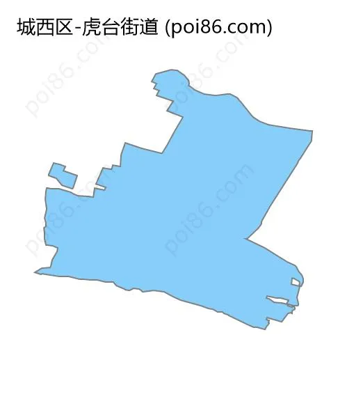 虎台街道边界地图