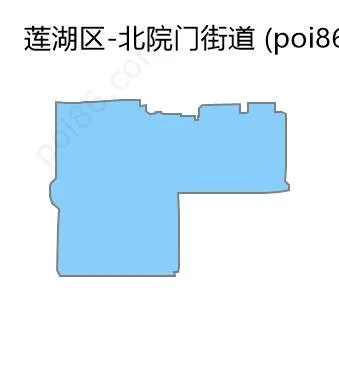 北院门街道边界地图