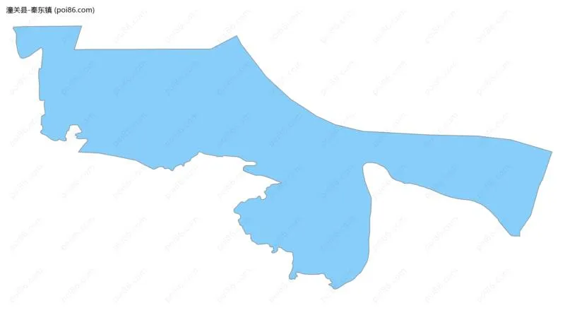 秦东镇边界地图