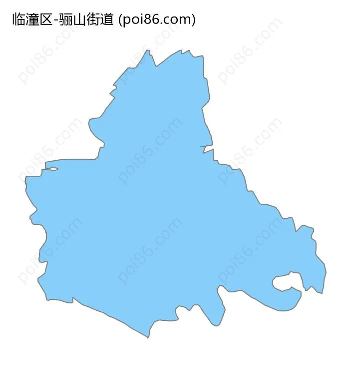 骊山街道边界地图