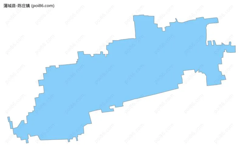 陈庄镇边界地图