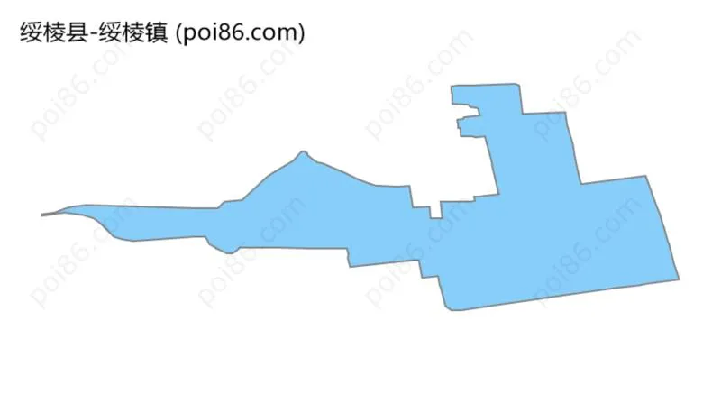绥棱镇边界地图