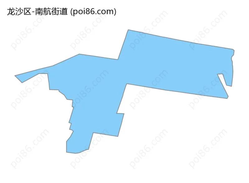 南航街道边界地图