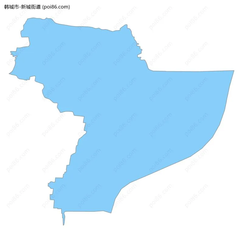 新城街道边界地图