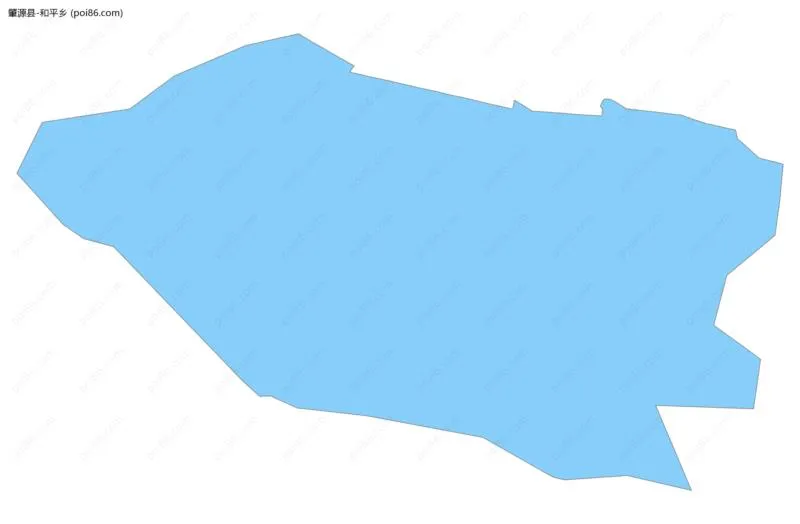和平乡边界地图