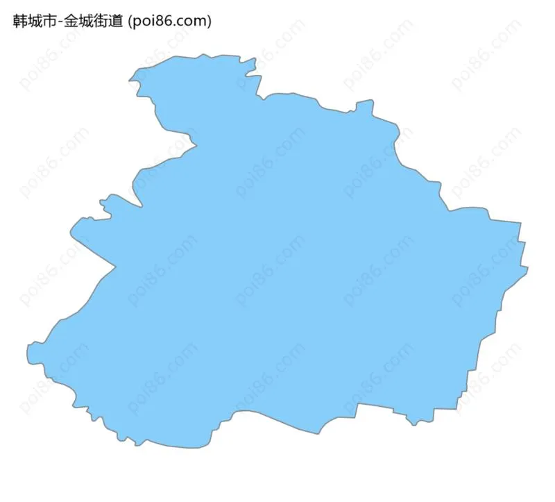 金城街道边界地图