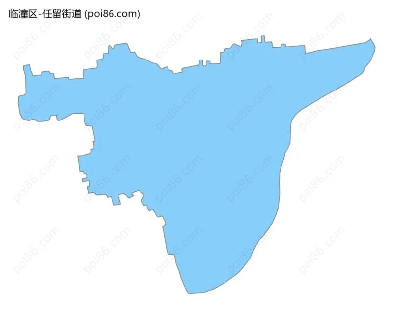 任留街道边界地图