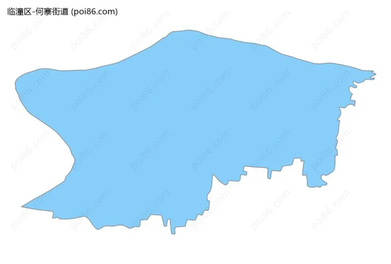 何寨街道边界地图