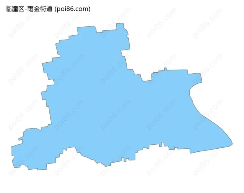 雨金街道边界地图