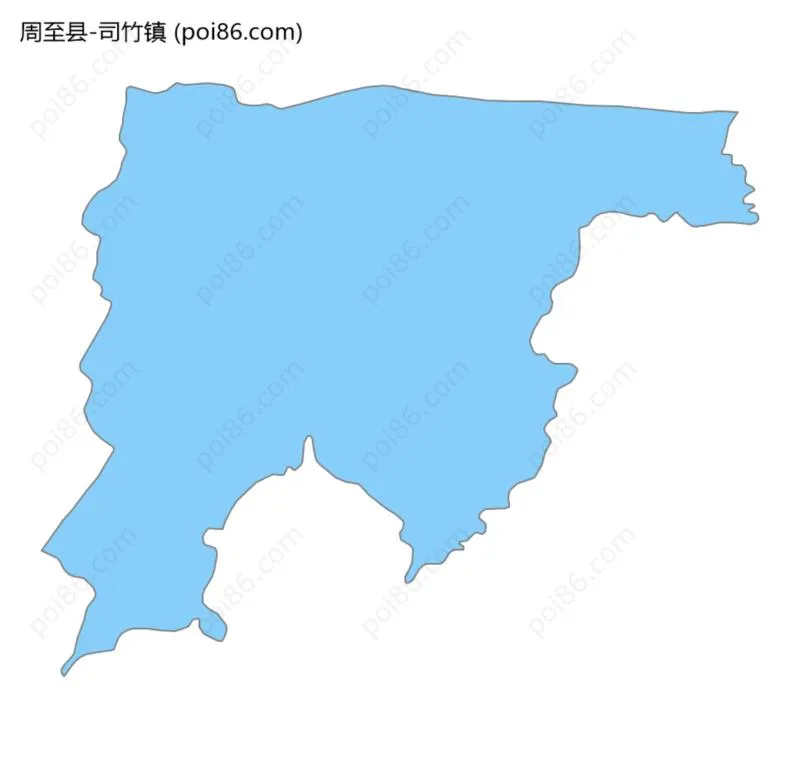 司竹镇边界地图