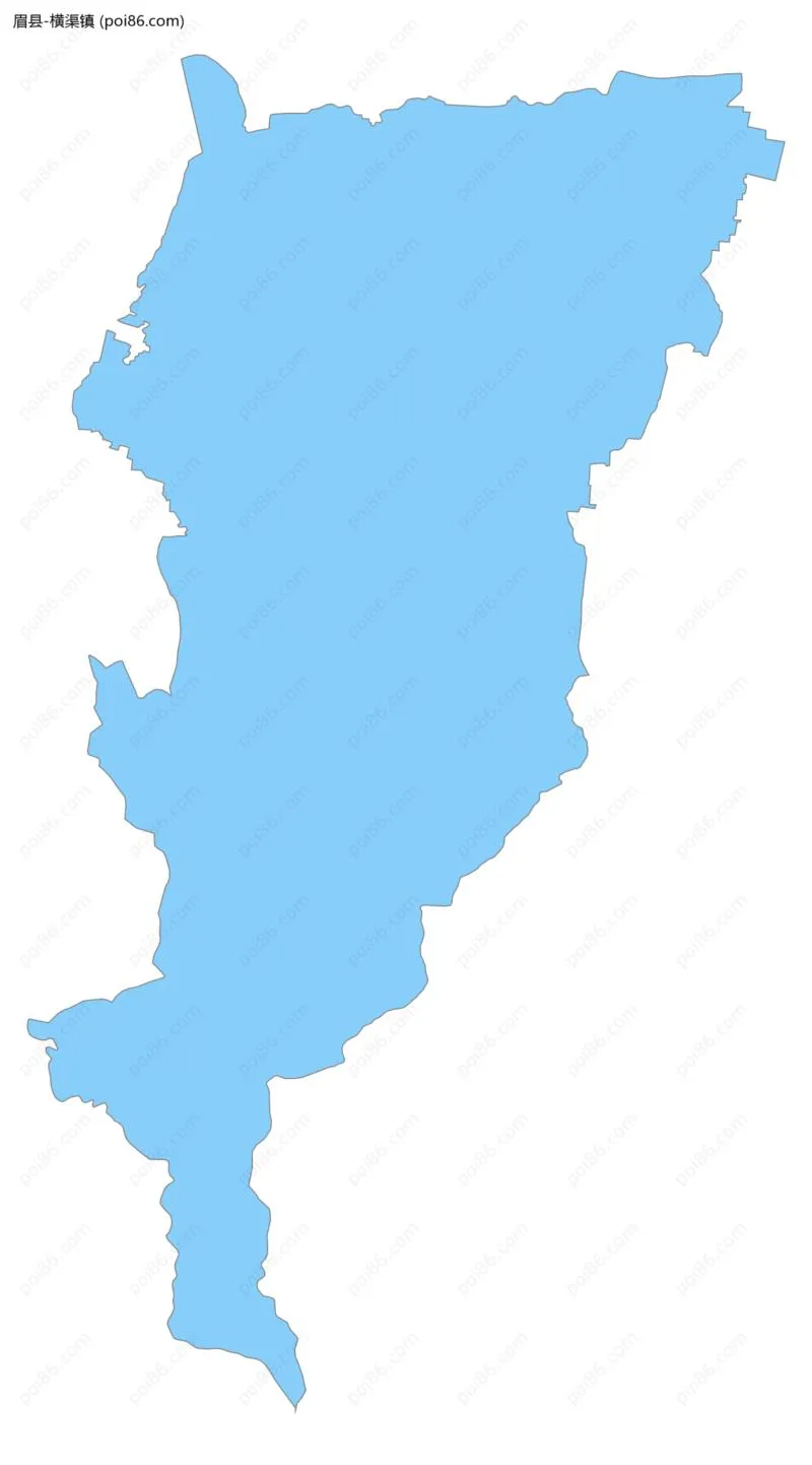 横渠镇边界地图