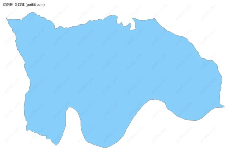 关口镇边界地图