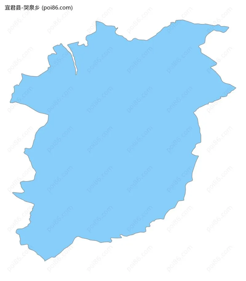 哭泉乡边界地图