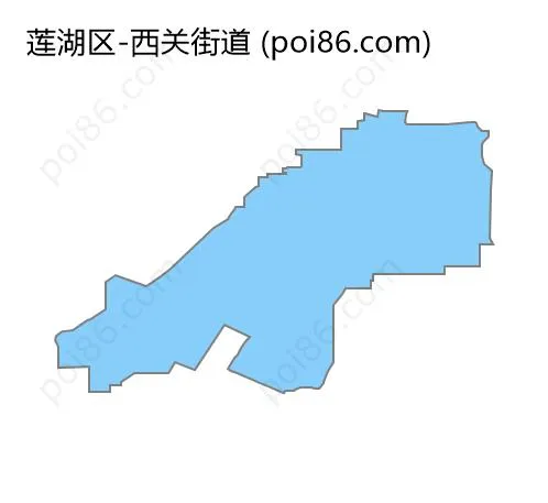 西关街道边界地图
