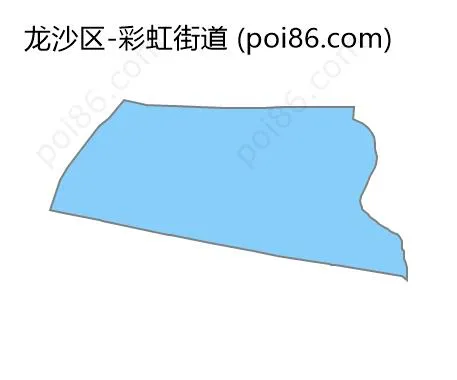 彩虹街道边界地图